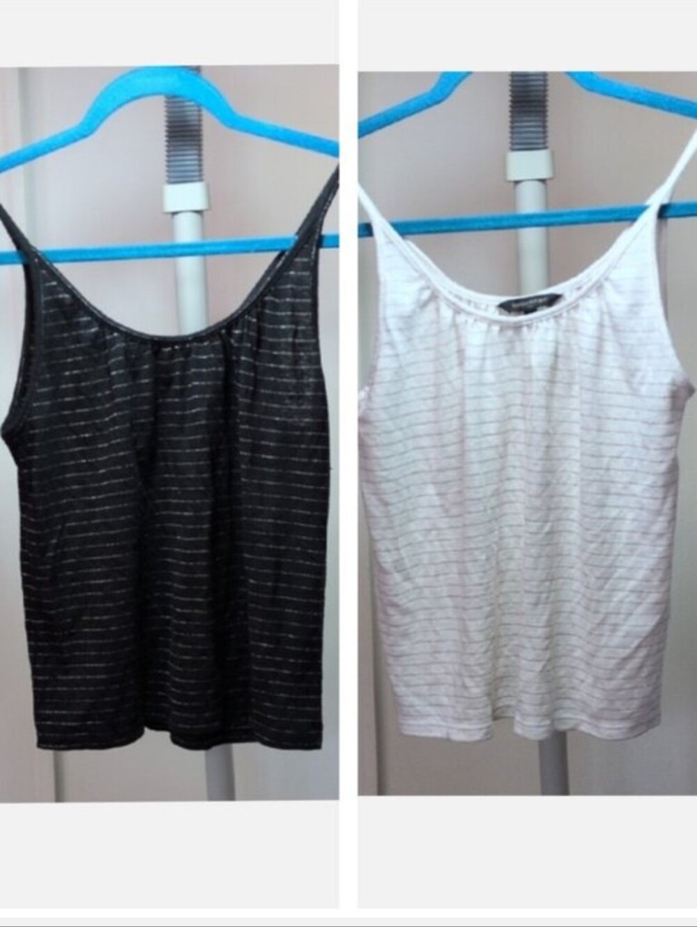 Set of TWO BR tanks! Black/Silver, White/Gold
